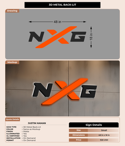 CUSTOM MOCKUP SIGN FOR Justin Haman