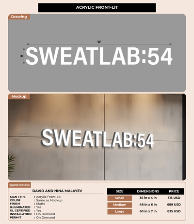 CUSTOM MOCKUP SIGN FOR david and nina malayev