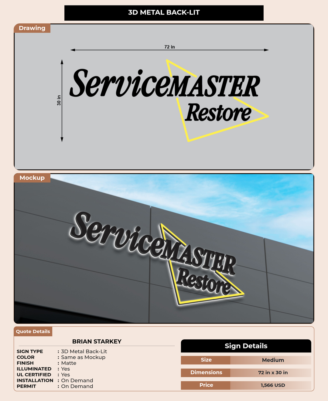 CUSTOM MOCKUP SIGN FOR Brian Starkey