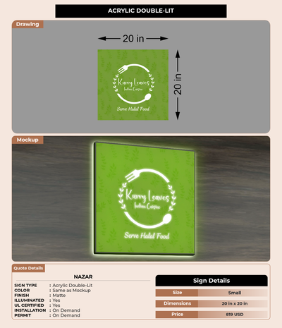 CUSTOM MOCKUP SIGN FOR Nazar