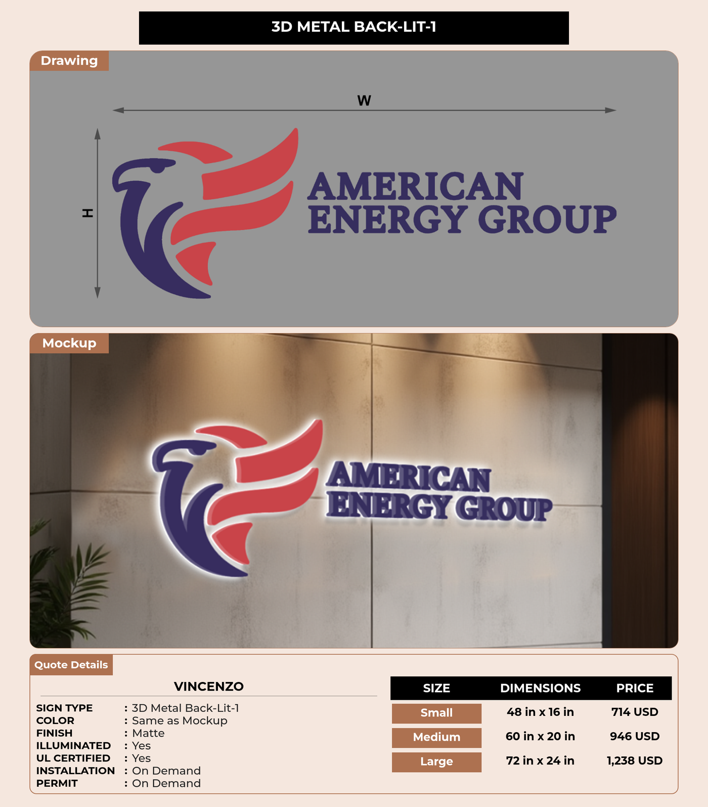 CUSTOM MOCKUP SIGN FOR Vincenzo