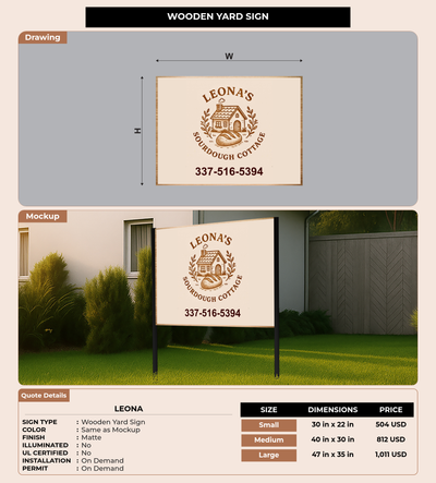 CUSTOM MOCKUP SIGN FOR Leona