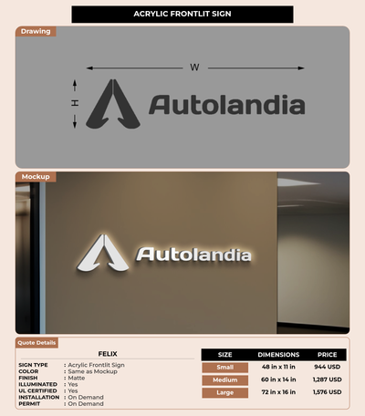 CUSTOM MOCKUP SIGN FOR Felix