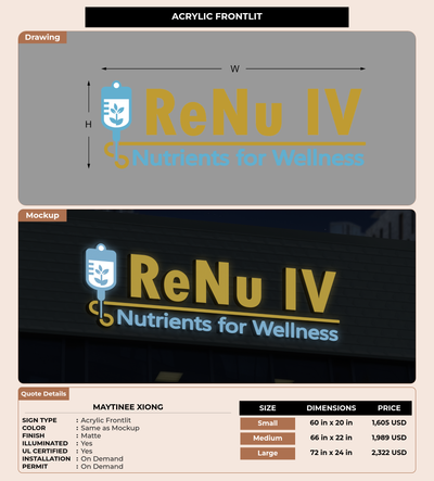 CUSTOM MOCKUP SIGN FOR Maytinee Xiong
