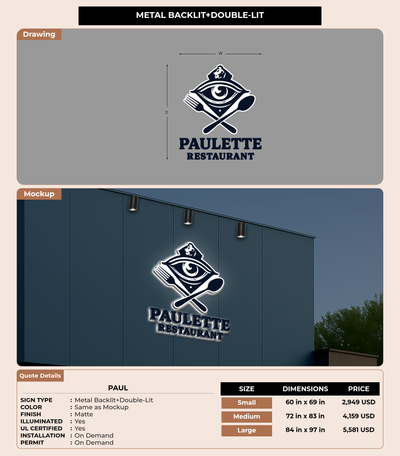 CUSTOM MOCKUP SIGN FOR Paul