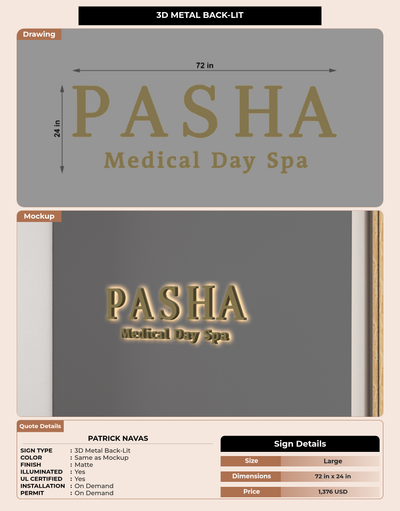 CUSTOM MOCKUP SIGN FOR Patrick Navas