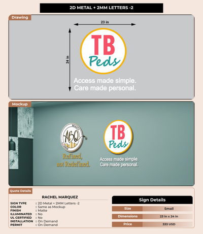 CUSTOM MOCKUP SIGN FOR Rachel Marquez