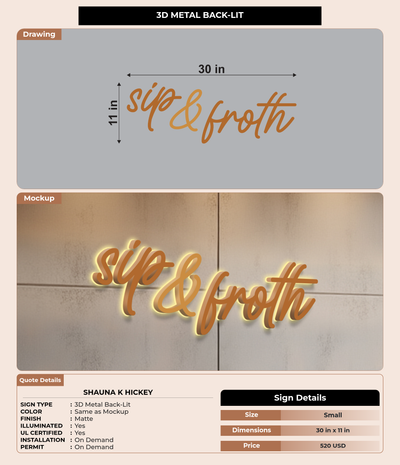 CUSTOM MOCKUP SIGN FOR Shauna K Hickey