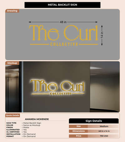 CUSTOM MOCKUP SIGN FOR Amanda McKenzie