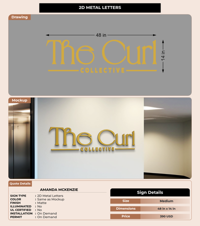 CUSTOM MOCKUP SIGN FOR Amanda McKenzie