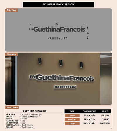CUSTOM MOCKUP SIGN FOR Guethina Francois