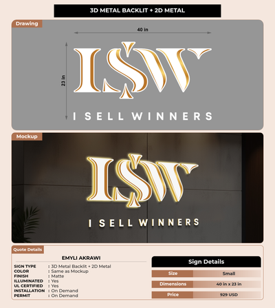 CUSTOM MOCKUP SIGN FOR Emyli Akrawi