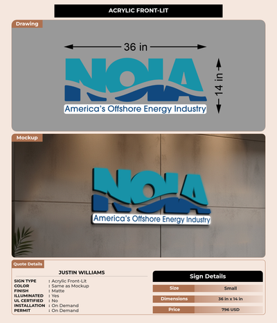 CUSTOM MOCKUP SIGN FOR Justin Williams