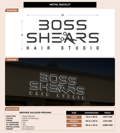 CUSTOM MOCKUP SIGN FOR Brooke Salazar-proano