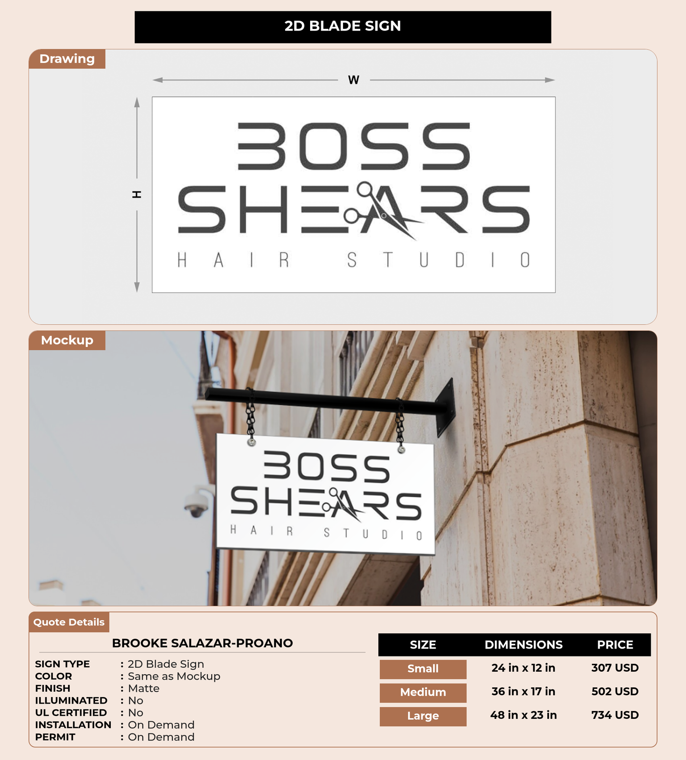 CUSTOM MOCKUP SIGN FOR Brooke Salazar-proano