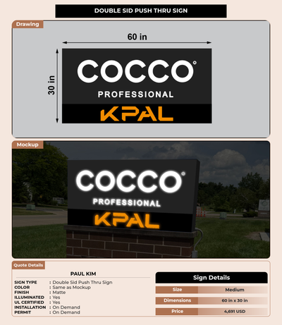 CUSTOM MOCKUP SIGN FOR Paul Kim