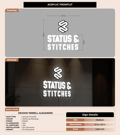 CUSTOM MOCKUP SIGN FOR Dejohn Terrell Alexander