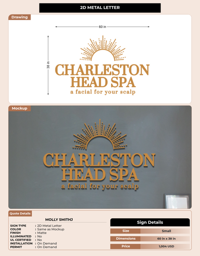 CUSTOM MOCKUP SIGN FOR Molly Smithj