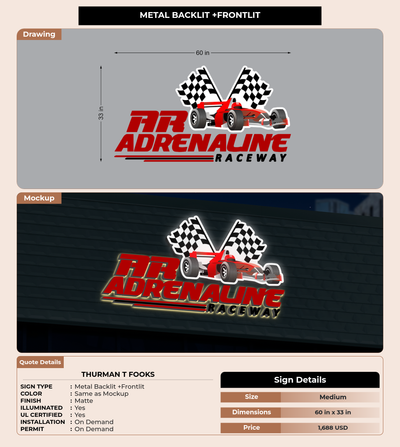 CUSTOM MOCKUP SIGN FOR THURMAN T FOOKS