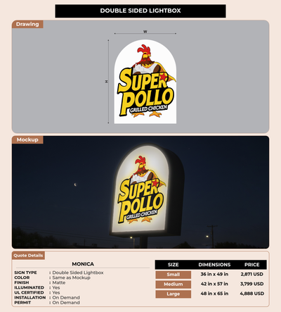 CUSTOM MOCKUP SIGN FOR Monica