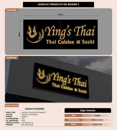 CUSTOM MOCKUP SIGN FOR Josiah stamper