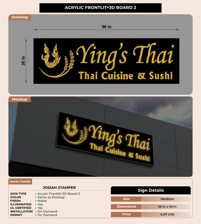 CUSTOM MOCKUP SIGN FOR Josiah stamper