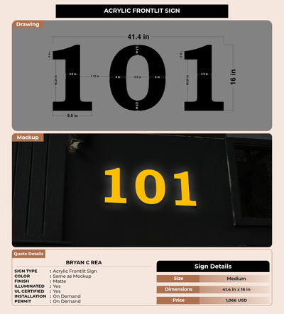 CUSTOM MOCKUP SIGN FOR Bryan c rea