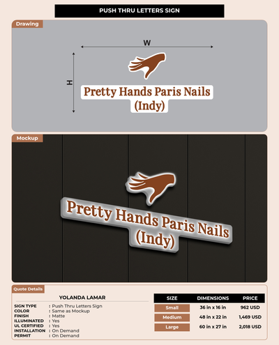 CUSTOM MOCKUP SIGN FOR Yolanda Lamar