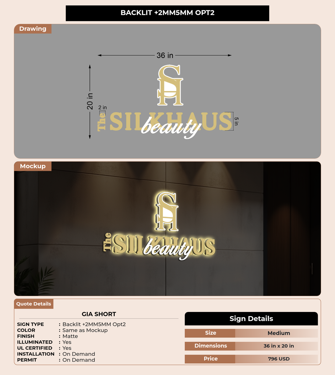CUSTOM MOCKUP SIGN FOR Gia Short
