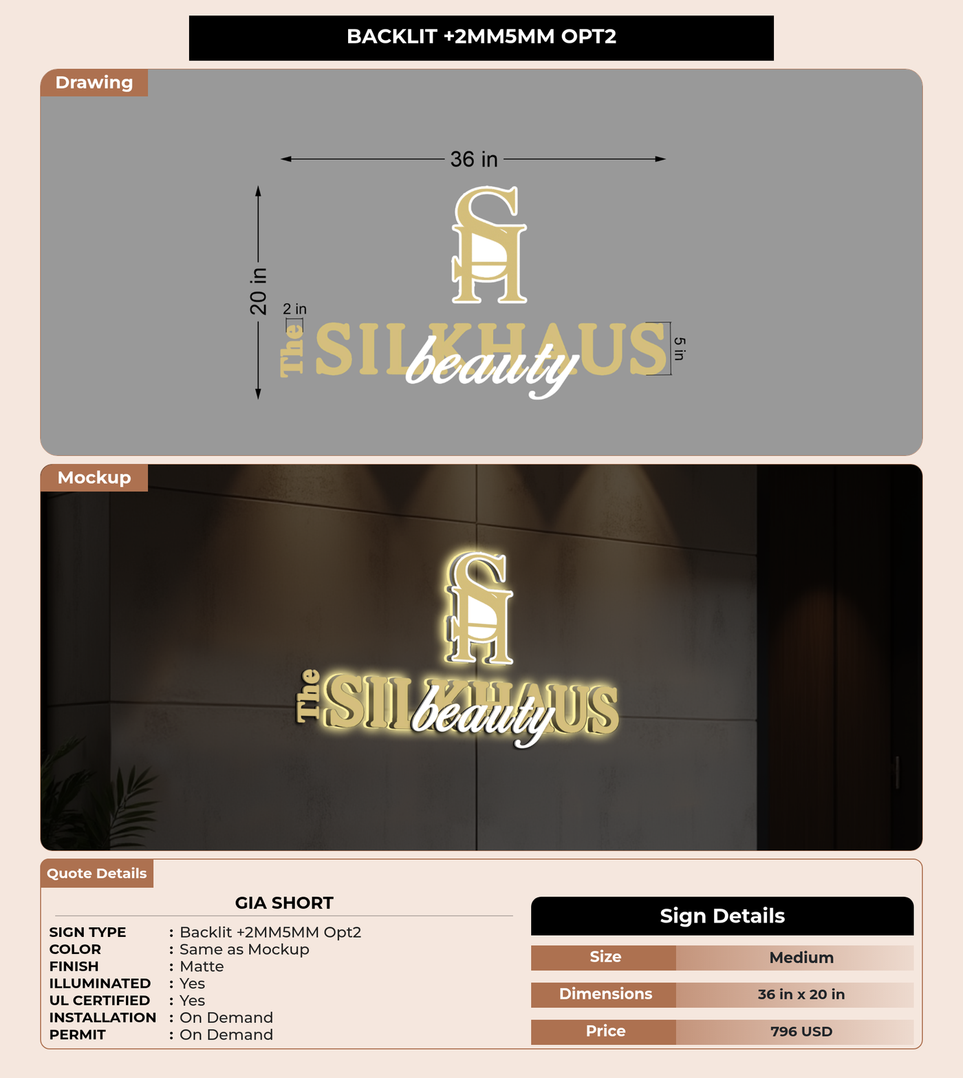 CUSTOM MOCKUP SIGN FOR Gia Short