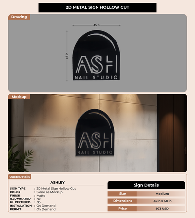CUSTOM MOCKUP SIGN FOR Ashley