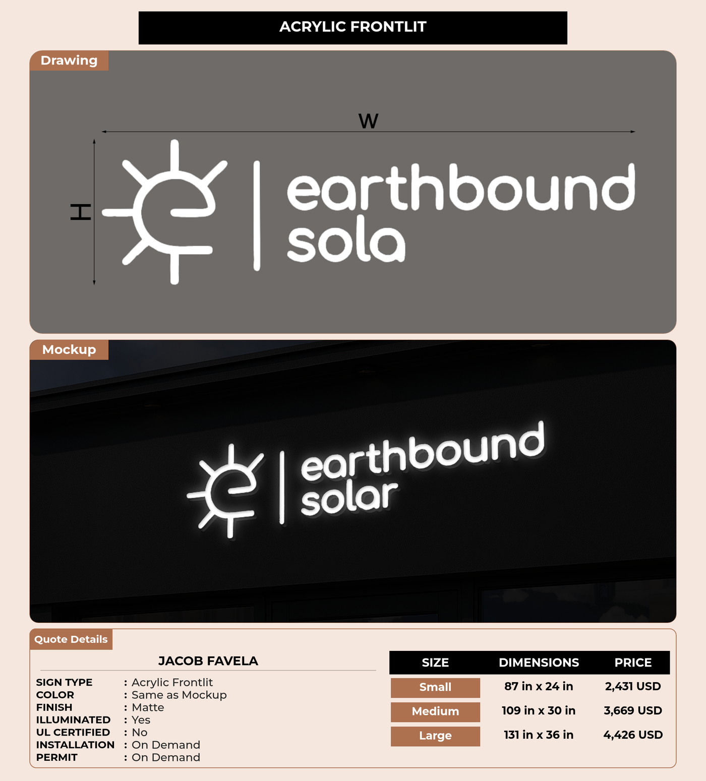 CUSTOM MOCKUP SIGN FOR Jacob Favela