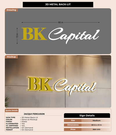 CUSTOM MOCKUP SIGN FOR Jacqui Ferguson