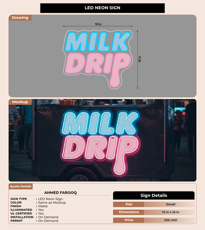 CUSTOM MOCKUP SIGN FOR Ahmed Farooq