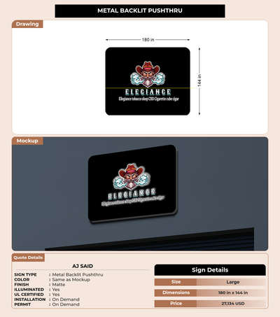 CUSTOM MOCKUP SIGN FOR Aj said