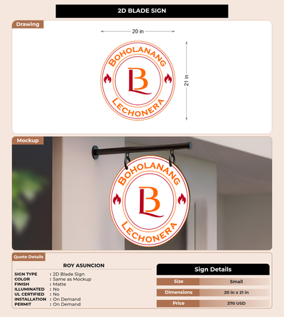 CUSTOM MOCKUP SIGN FOR Roy Asuncion