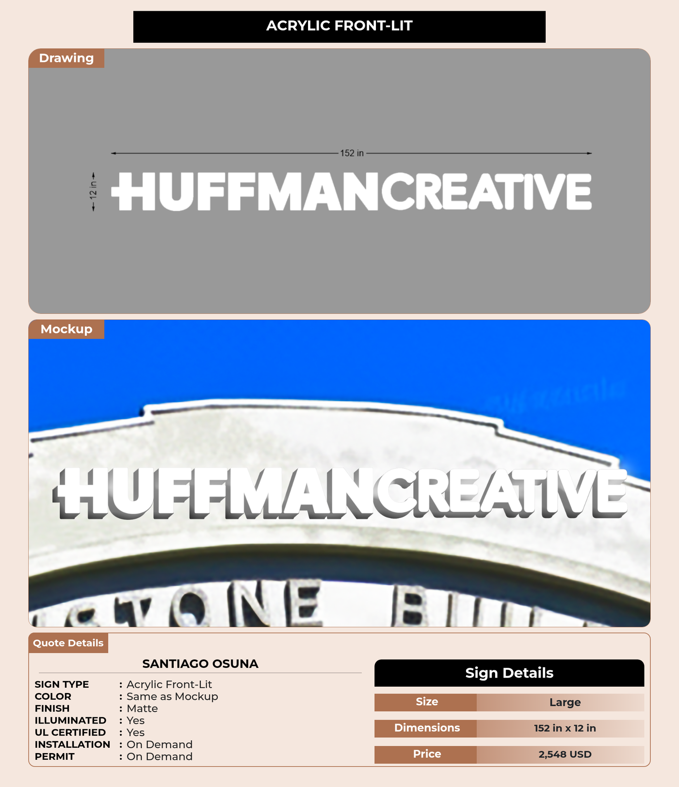 CUSTOM MOCKUP SIGN FOR Santiago Osuna