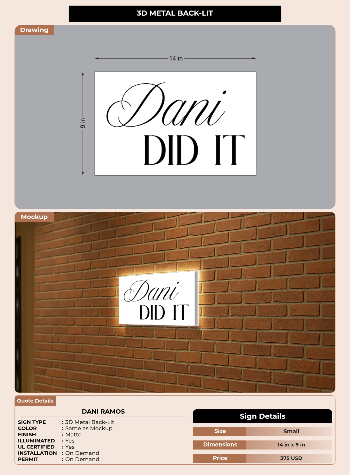 CUSTOM MOCKUP SIGN FOR dani ramos