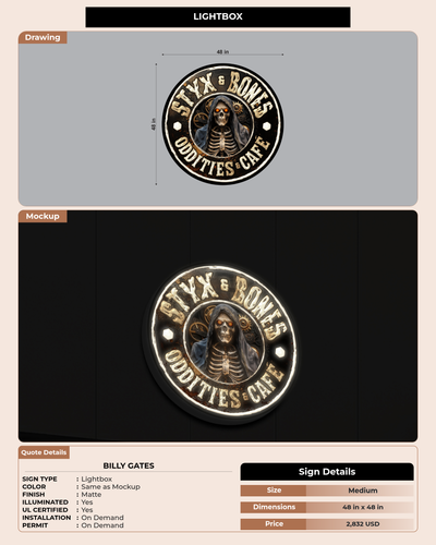 CUSTOM MOCKUP SIGN FOR Billy Gates