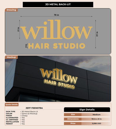 CUSTOM MOCKUP SIGN FOR Jeff Feenstra