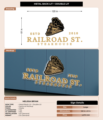 CUSTOM MOCKUP SIGN FOR Melissa Bryan