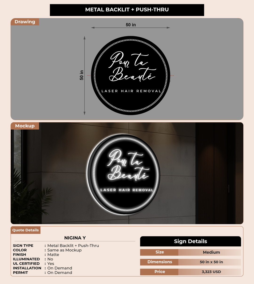 CUSTOM MOCKUP SIGN FOR Nigina Y