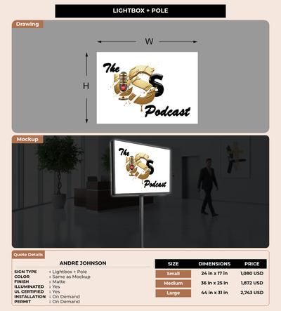 CUSTOM MOCKUP SIGN FOR Andre Johnson