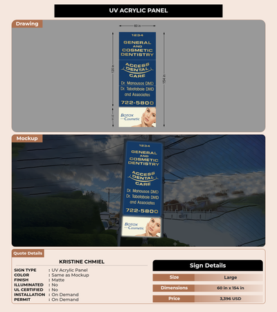 CUSTOM MOCKUP SIGN FOR kristine chmiel