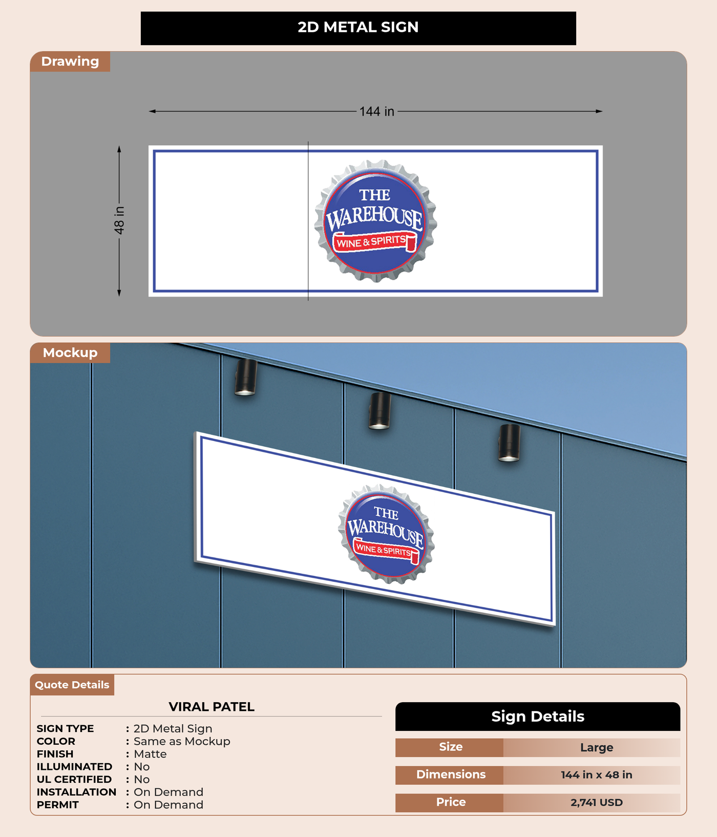 CUSTOM MOCKUP SIGN FOR Viral Patel