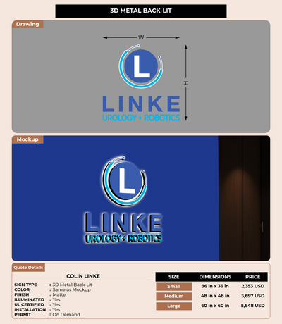 CUSTOM MOCKUP SIGN FOR Colin Linke