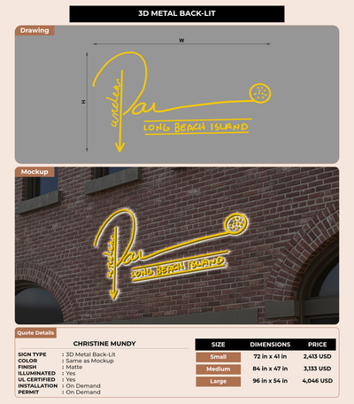 CUSTOM MOCKUP SIGN FOR Christine Mundy