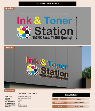 CUSTOM MOCKUP SIGN FOR Roberto Da Silva