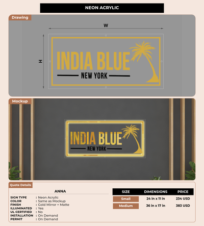 CUSTOM MOCKUP SIGN FOR Anna