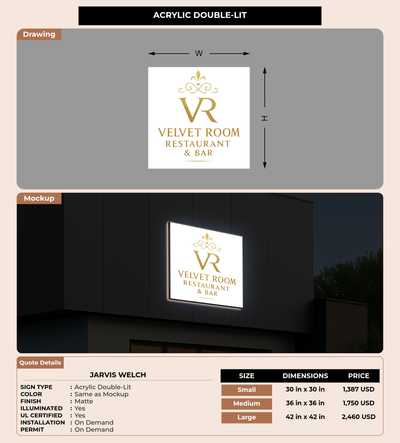 CUSTOM MOCKUP SIGN FOR jarvis welch